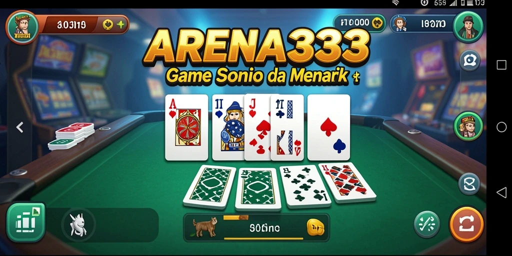 Tampilan gameplay seru permainan Domino di ARENA333.