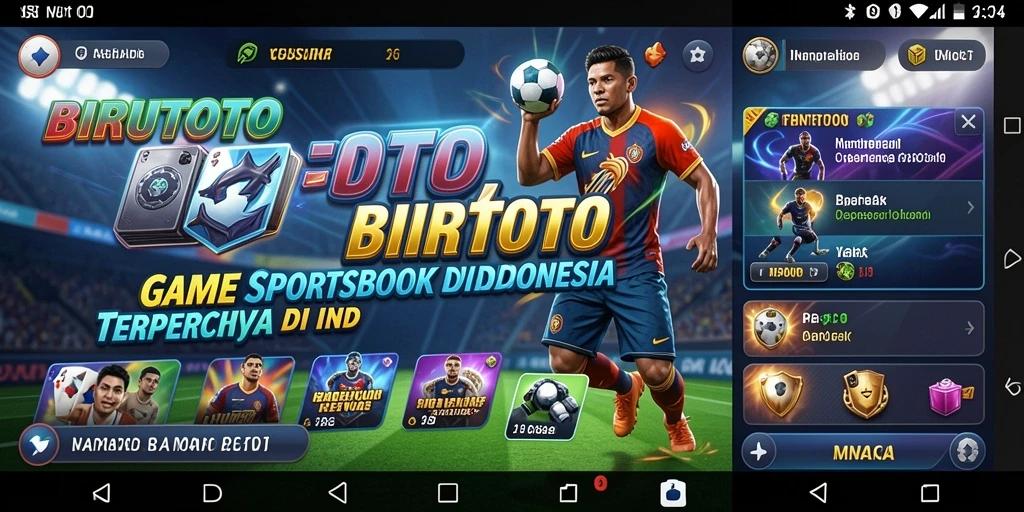 Tangkapan layar BIRUTOTO menampilkan opsi taruhan olahraga yang beragam.