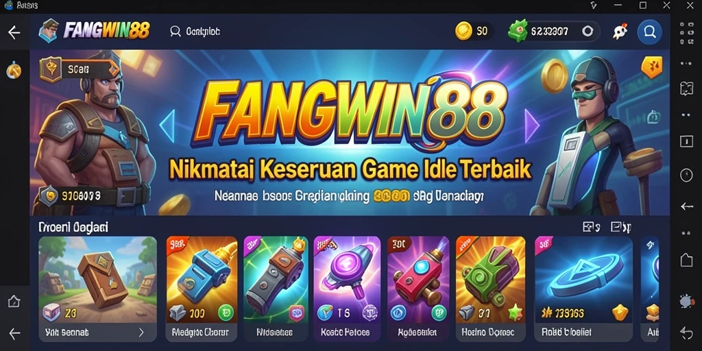Tampilan gameplay <strong>FANGWIN88</strong> yang mengasyikkan dengan elemen Idle.