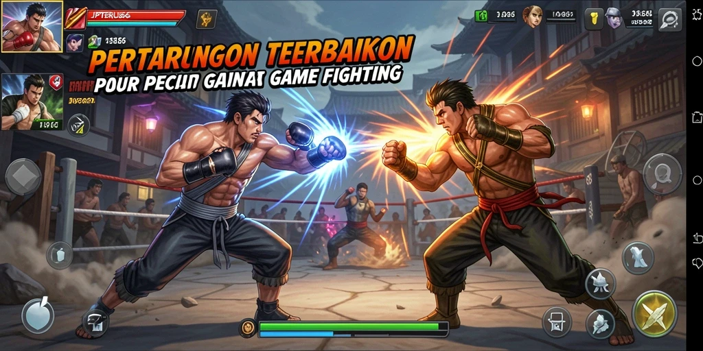 Screenshot gameplay seru dalam pertarungan JPTERUS66.