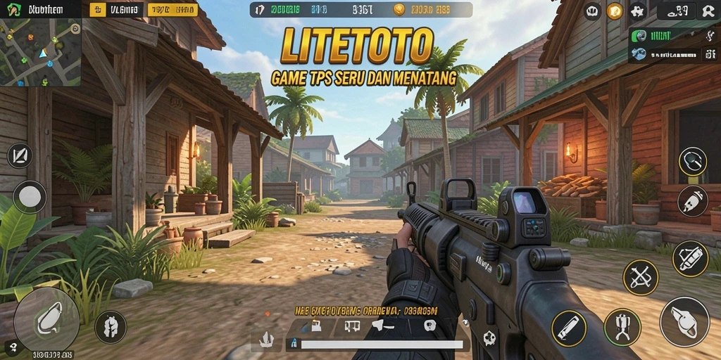 Screenshot dari gameplay LITETOTO menampilkan aksi pertempuran yang seru.