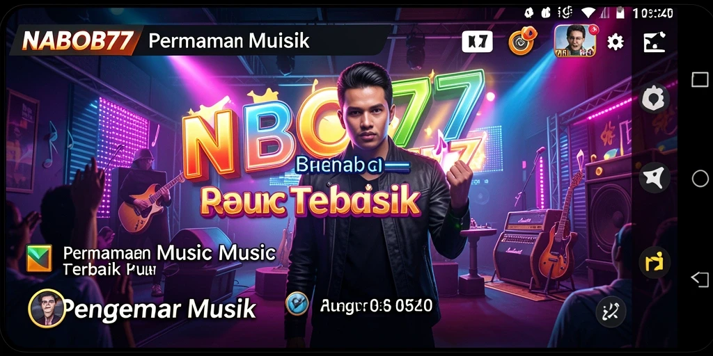 Tampilan seru saat bermain NABOB77 dengan banyak pilihan lagu.