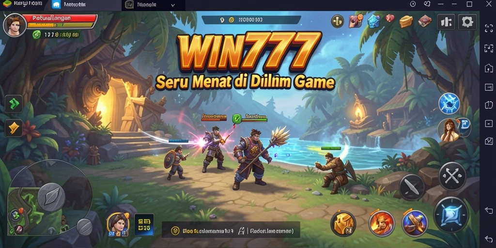 Tangkapan layar gameplay <strong>WIN777</strong> menampilkan aksi petualangan menakjubkan.